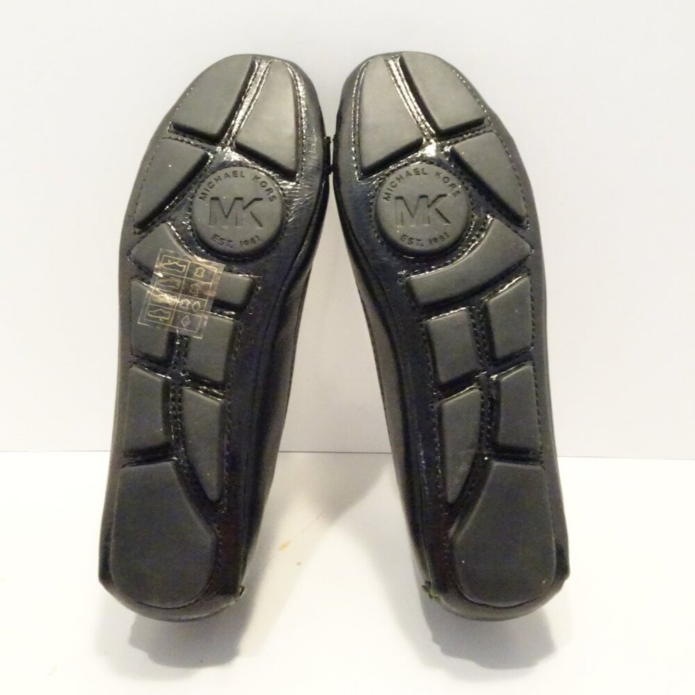 Michael Kors Fulton Moc Flats Black Leather w/ Black Hardware Womens size 5 - Picture 5 of 6